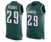 Men's Nike Philadelphia Eagles #29 Avonte Maddox Limited Midnight Green Player Name & Number Tank Top NFL Jersey Men's Nike Philadelphia Eagles #29 Avonte Maddox Limited Midnight Green Player Name & Number Tank Top NFL Jersey