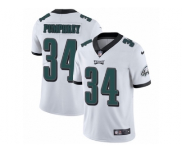 Men's Nike Philadelphia Eagles #34 Donnel Pumphrey Limited White NFL Jersey