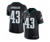 Men's Nike Philadelphia Eagles #43 Darren Sproles Limited Black Rush NFL Jersey