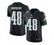 Men's Nike Philadelphia Eagles #48 Wes Hopkins Limited Black Rush NFL Jersey