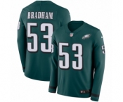 Men's Nike Philadelphia Eagles #53 Nigel Bradham Limited Green Therma Long Sleeve NFL Jersey Men's Nike Philadelphia Eagles #53 Nigel Bradham Limited Green Therma Long Sleeve NFL Jersey