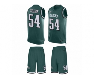 Men's Nike Philadelphia Eagles #54 Stephen Tulloch Limited Midnight Green Tank Top Suit NFL Jersey