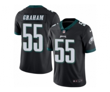 Men's Nike Philadelphia Eagles #55 Brandon Graham Limited Black Rush NFL Jersey