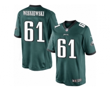Men's Nike Philadelphia Eagles #61 Stefen Wisniewski Limited Midnight Green Team Color NFL Jersey