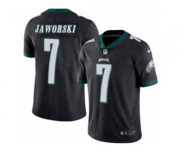 Men's Nike Philadelphia Eagles #7 Ron Jaworski Limited Black Rush NFL Jersey