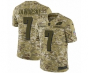 Men's Nike Philadelphia Eagles #7 Ron Jaworski Limited Camo 2018 Salute to Service NFL Jersey Men's Nike Philadelphia Eagles #7 Ron Jaworski Limited Camo 2018 Salute to Service NFL Jersey