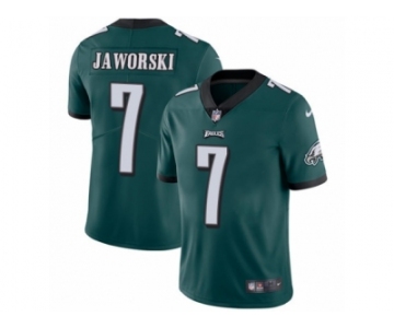Men's Nike Philadelphia Eagles #7 Ron Jaworski Vapor Untouchable Limited Midnight Green Team Color NFL Jersey