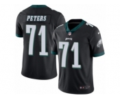 Men's Nike Philadelphia Eagles #71 Jason Peters Limited Black Rush NFL Jersey
