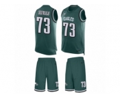Men's Nike Philadelphia Eagles #73 Isaac Seumalo Limited Midnight Green Tank Top Suit NFL Jersey