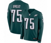 Men's Nike Philadelphia Eagles #75 Josh Sweat Limited Green Therma Long Sleeve NFL Jersey Men's Nike Philadelphia Eagles #75 Josh Sweat Limited Green Therma Long Sleeve NFL Jersey
