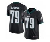 Men's Nike Philadelphia Eagles #79 Brandon Brooks Limited Black Rush NFL Jersey