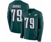 Men's Nike Philadelphia Eagles #79 Brandon Brooks Limited Green Therma Long Sleeve NFL Jersey Men's Nike Philadelphia Eagles #79 Brandon Brooks Limited Green Therma Long Sleeve NFL Jersey