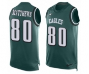 Men's Nike Philadelphia Eagles #80 Jordan Matthews Limited Midnight Green Player Name & Number Tank Top NFL Jersey Men's Nike Philadelphia Eagles #80 Jordan Matthews Limited Midnight Green Player Name & Number Tank Top NFL Jersey