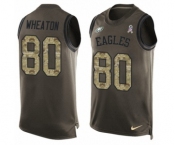 Men's Nike Philadelphia Eagles #80 Markus Wheaton Limited Green Salute to Service Tank Top NFL Jersey Men's Nike Philadelphia Eagles #80 Markus Wheaton Limited Green Salute to Service Tank Top NFL Jersey