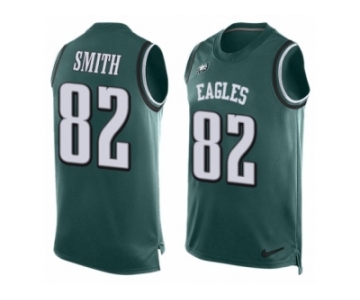 Men's Nike Philadelphia Eagles #82 Torrey Smith Limited Midnight Green Player Name & Number Tank Top NFL Jersey