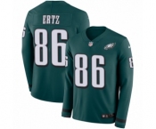 Men's Nike Philadelphia Eagles #86 Zach Ertz Limited Green Therma Long Sleeve NFL Jersey Men's Nike Philadelphia Eagles #86 Zach Ertz Limited Green Therma Long Sleeve NFL Jersey