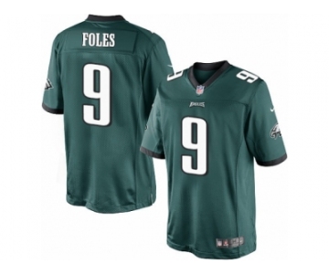 Men's Nike Philadelphia Eagles #9 Nick Foles Limited Midnight Green Team Color NFL Jersey