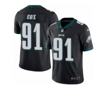 Men's Nike Philadelphia Eagles #91 Fletcher Cox Limited Black Rush NFL Jersey