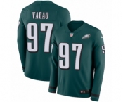 Men's Nike Philadelphia Eagles #97 Destiny Vaeao Limited Green Therma Long Sleeve NFL Jersey Men's Nike Philadelphia Eagles #97 Destiny Vaeao Limited Green Therma Long Sleeve NFL Jersey