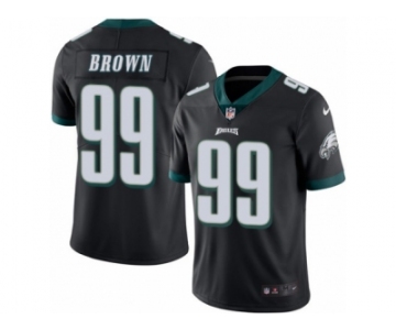 Men's Nike Philadelphia Eagles #99 Jerome Brown Limited Black Rush NFL Jersey