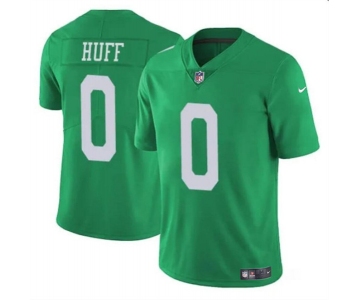 Men's Philadelphia Eagles #0 Bryce Huff Green Vapor Untouchable Throwback Limited Football Stitched Jersey