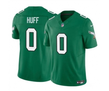 Men's Philadelphia Eagles #0 Bryce Huff Kelly Green 2024 F.U.S.E. Vapor Untouchable Limited Football Stitched Jersey