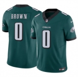 Men's Philadelphia Eagles #0 Hollywood Brown Green 2026 F.U.S.E. Vapor Untouchable Limited Stitched Football Jersey