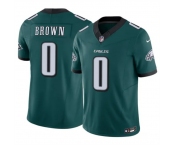 Men's Philadelphia Eagles #0 Hollywood Brown Green 2026 F.U.S.E. Vapor Untouchable Limited Stitched Football Jersey