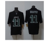 Men's Philadelphia Eagles #11 A.J. Brown Black 2024 F.U.S.E. Vapor Untouchable Limited Football Stitched Jersey