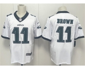 Men's Philadelphia Eagles #11 A.J. Brown White 2024 New Vapor Untouchable Limited Football Stitched Jersey