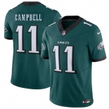 Men's Philadelphia Eagles #11 Jihaad Campbell Green 2026 F.U.S.E. Vapor Untouchable Limited Football Stitched Jersey Men's Philadelphia Eagles #11 Jihaad Campbell Green 2026 F.U.S.E. Vapor Untouchable Limited Football Stitched Jersey