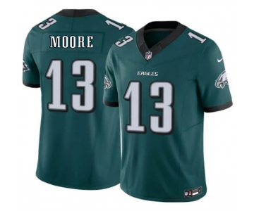 Men's Philadelphia Eagles #13 Elijah Moore Green 2026 F.U.S.E. Vapor Untouchable Limited Stitched Football Jersey