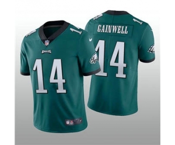 Men's Philadelphia Eagles #14 Kenneth Gainwell Green Vapor Untouchable Stitched Football Jersey