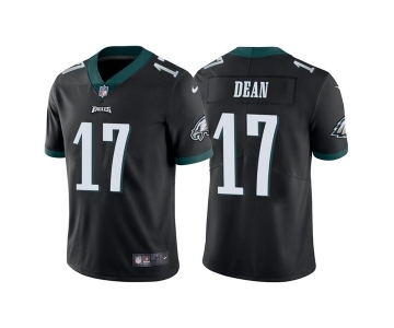 Men's Philadelphia Eagles #17 Nakobe Dean Black Vapor Untouchable Limited Stitched Jersey