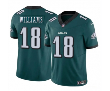Men's Philadelphia Eagles #18 Avery Williams Green 2024 New F.U.S.E. Vapor Untouchable Limited Football Stitched Jersey