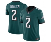 Men's Philadelphia Eagles #2 Tariq Woolen Green 2026 F.U.S.E. Vapor Untouchable Limited Stitched Football Jersey