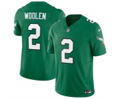 Men's Philadelphia Eagles #2 Tariq Woolen Kelly Green 2026 F.U.S.E. Vapor Untouchable Limited Throwback Stitched Football Jersey