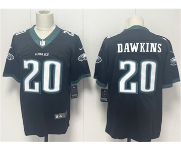Men's Philadelphia Eagles #20 Brian Dawkins Black 2024 New Vapor Untouchable Limited Football Stitched Jersey