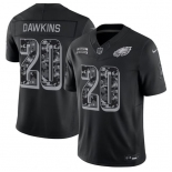 Men's Philadelphia Eagles #20 Brian Dawkins Black F.U.S.E. 2026 Salute to Service Limited Football Stitched Jersey Men's Philadelphia Eagles #20 Brian Dawkins Black F.U.S.E. 2026 Salute to Service Limited Football Stitched Jersey