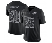Men's Philadelphia Eagles #20 Brian Dawkins Black F.U.S.E. 2026 Salute to Service Limited Football Stitched Jersey Men's Philadelphia Eagles #20 Brian Dawkins Black F.U.S.E. 2026 Salute to Service Limited Football Stitched Jersey