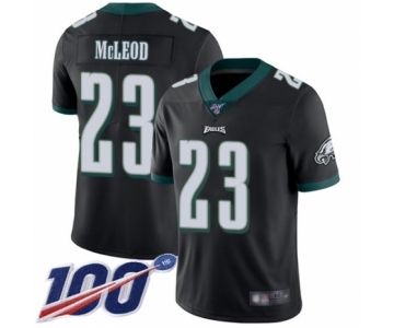 Men's Philadelphia Eagles #23 Rodney McLeod Black Alternate Vapor Untouchable Limited Player 100th Season Football Jersey