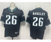 Men's Philadelphia Eagles #26 Saquon Barkley Black 2024 New Vapor Untouchable Limited Football Stitched Jersey