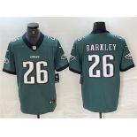 Men's Philadelphia Eagles #26 Saquon Barkley Green 2024 New Vapor Untouchable Limited Football Stitched Jersey