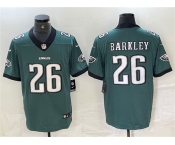 Men's Philadelphia Eagles #26 Saquon Barkley Green 2024 New Vapor Untouchable Limited Football Stitched Jersey