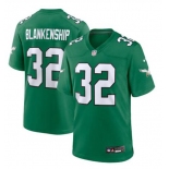 Mens Philadelphia Eagles #32 Reed Blankenship Nike Kelly Green 1996 Retro F.U.S.E. Limited Jersey