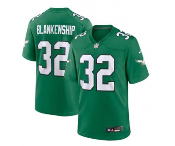 Mens Philadelphia Eagles #32 Reed Blankenship Nike Kelly Green 1996 Retro F.U.S.E. Limited Jersey