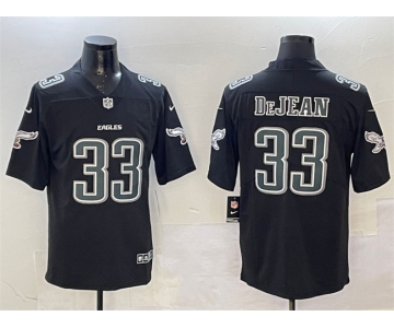 Men's Philadelphia Eagles #33 Cooper DeJean Black Fashion New Vapor Untouchable Limited Stitched Football Jersey