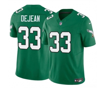 Men's Philadelphia Eagles #33 Cooper DeJean Green 2024 Draft F.U.S.E. Vapor Untouchable Throwback Limited Football Stitched Jersey