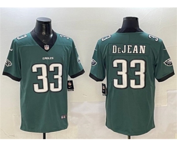 Men's Philadelphia Eagles #33 Cooper DeJean Green 2024 New Vapor Untouchable Limited Football Stitched Jersey