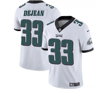 Men's Philadelphia Eagles #33 Cooper DeJean White 2024 Draft Vapor Untouchable Limited Football Stitched Jersey